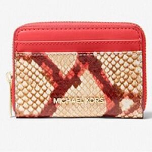Michael Kors Coral Snake Print Wallet